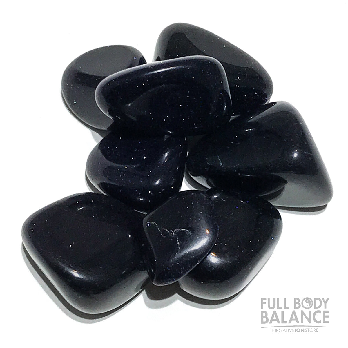 Blue Goldstone Tumbled