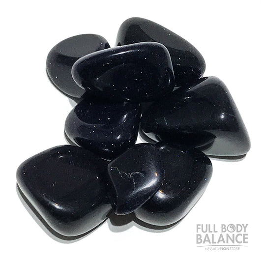 Blue Goldstone Tumbled