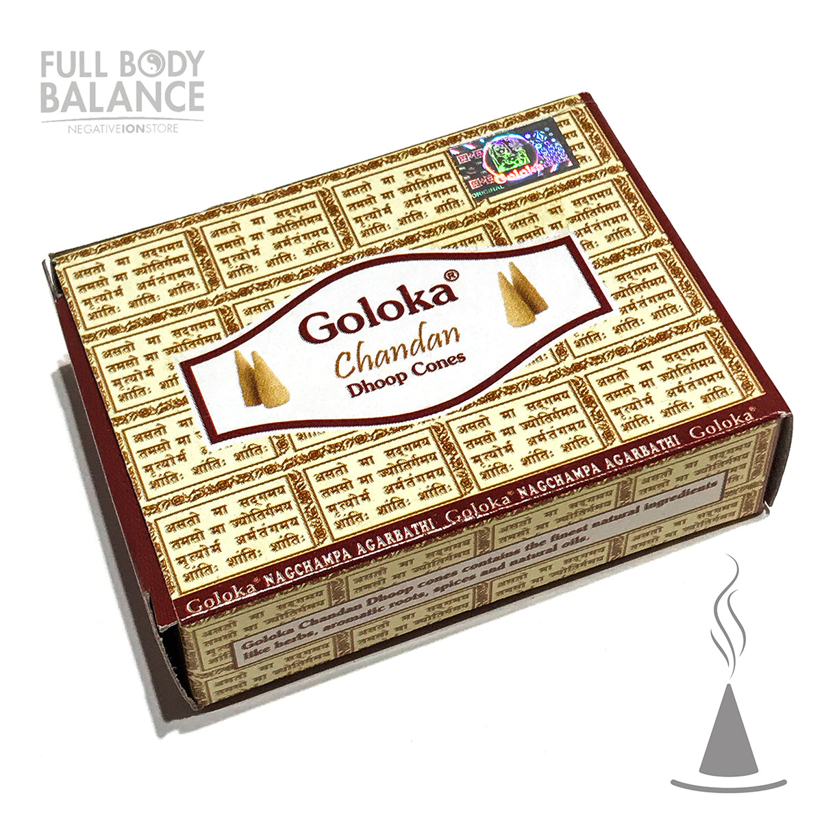 Goloka Chandan Dhoop Cones Incense