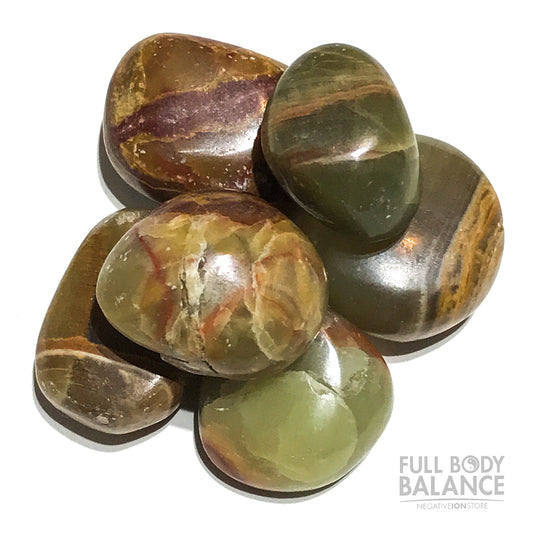 Green Aragonite Tumbled