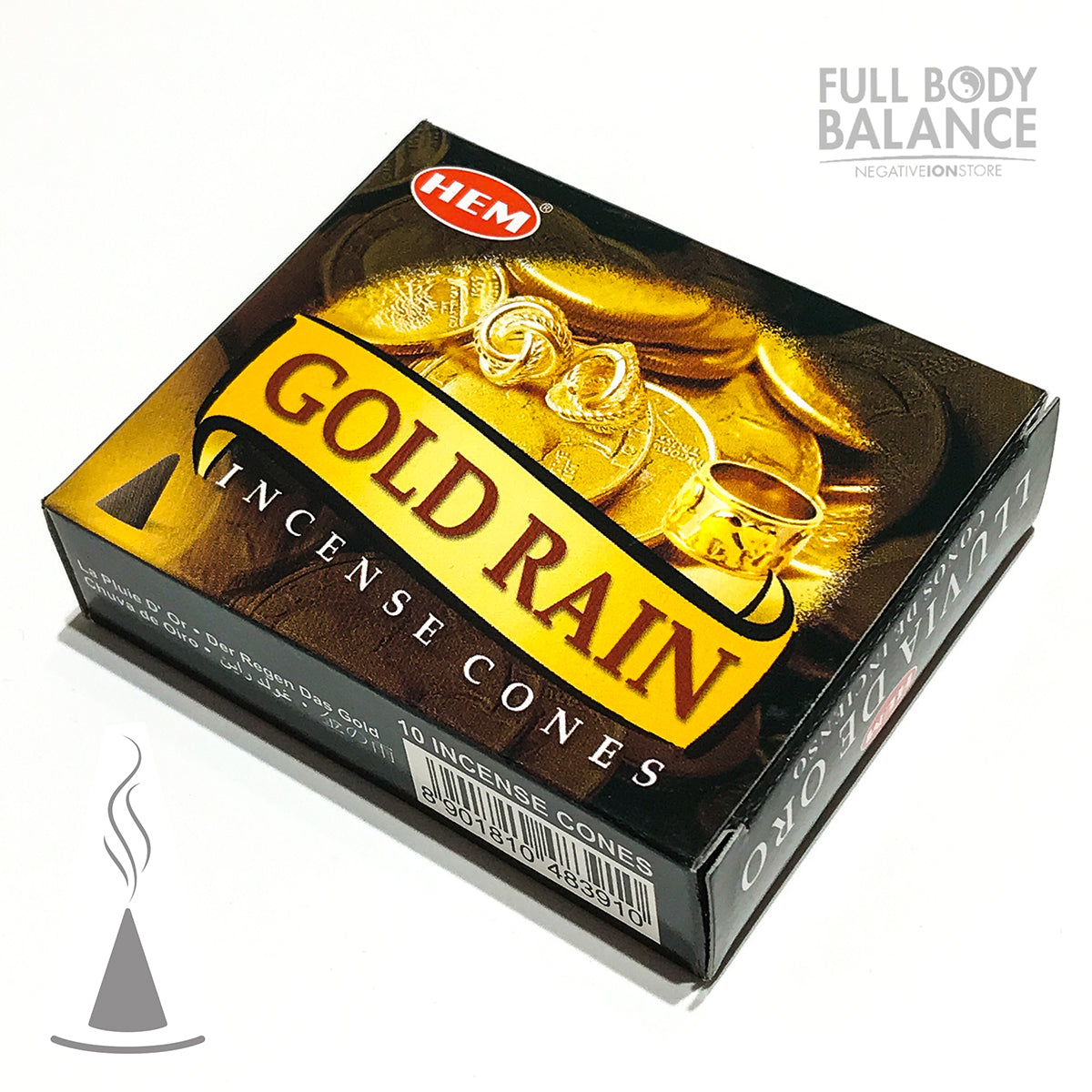 HEM Gold Rain Cones Incense