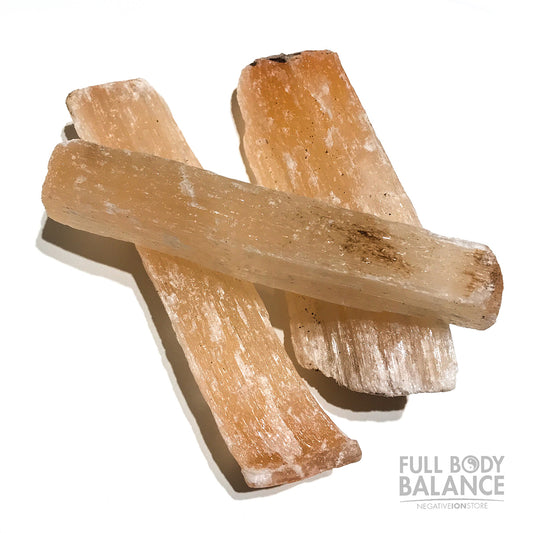 Peach Selenite 5 Inch Sticks Rough