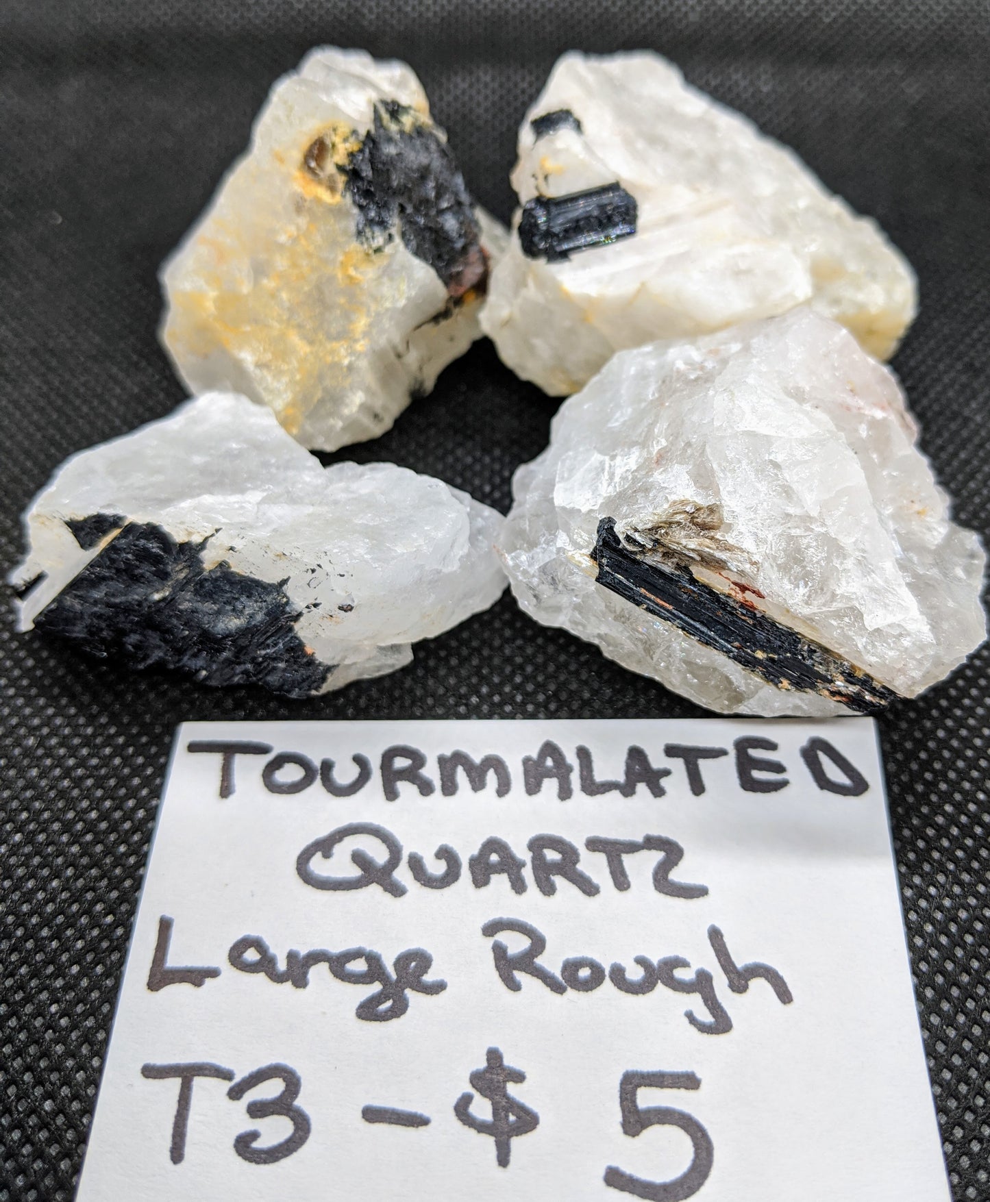 Tourmalated Quartz Large Rough