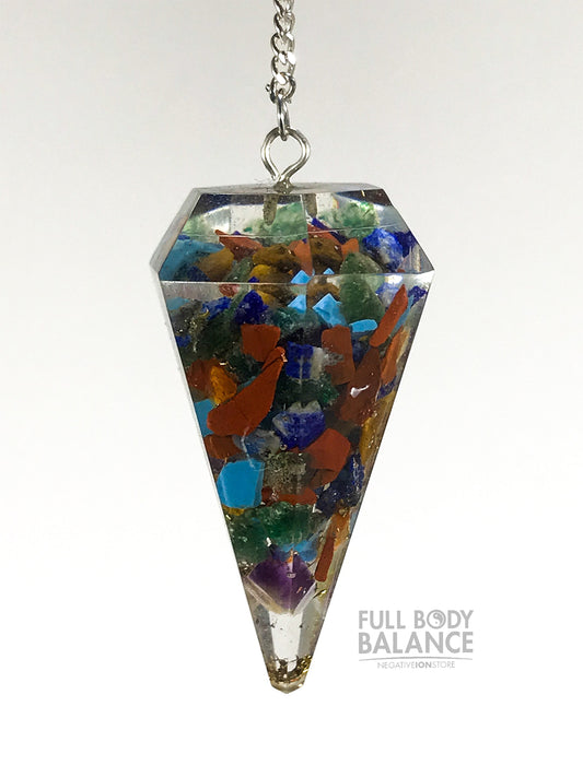 Seven Chakras Chips Pendulum